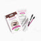 Brow Color Kit Medium Brown  - Long Lasting Temporary Color - Lasts Up To 6 Weeks - 12 Applications - Gentle Plant Extract Formula - Professional Formula